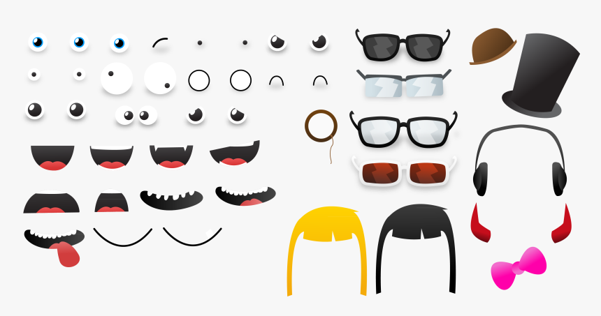 Transparent Cartoon Mouth Png - Printable Eyes Ears Nose And Mouth, Png Download, Free Download