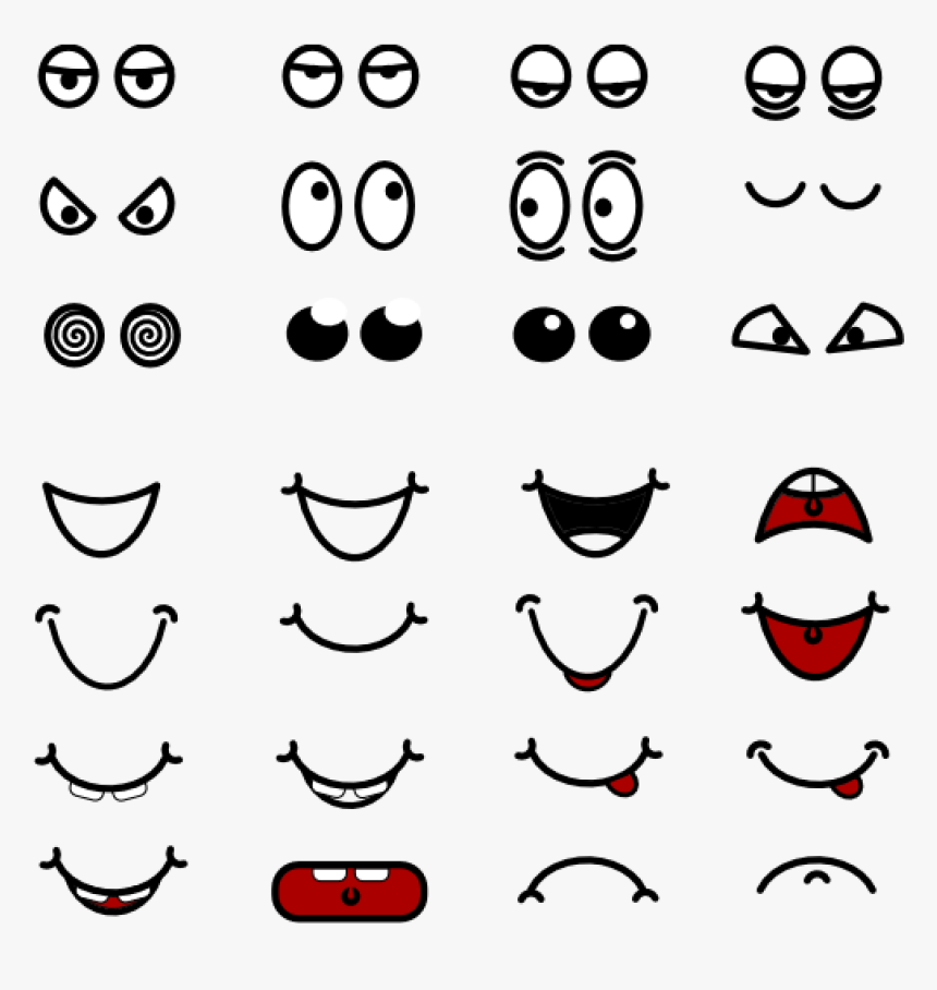 Eyes Clipart Cartoon - Facial Feature Clip Art, HD Png Download, Free Download