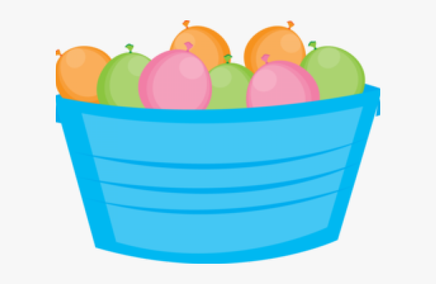 Bucket Clipart Water Storage - Water Balloon Fight Clipart, HD Png Download, Free Download