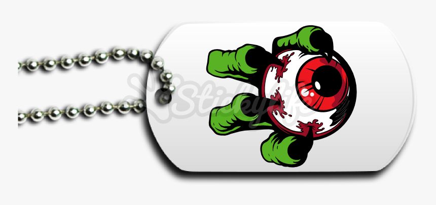 Monster Eyeball Dog Tag Front - Chain, HD Png Download, Free Download