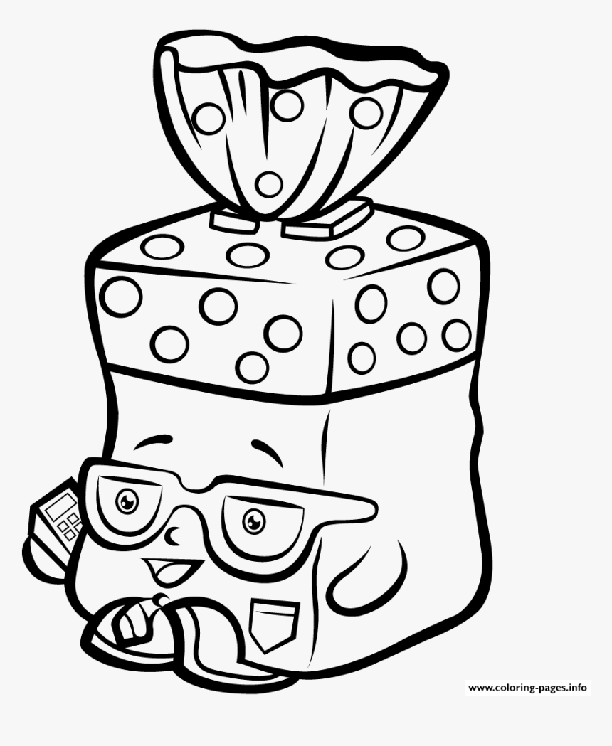 Transparent Bread Clipart Black And White - Shopkins Season 1 Colouring, HD Png Download, Free Download