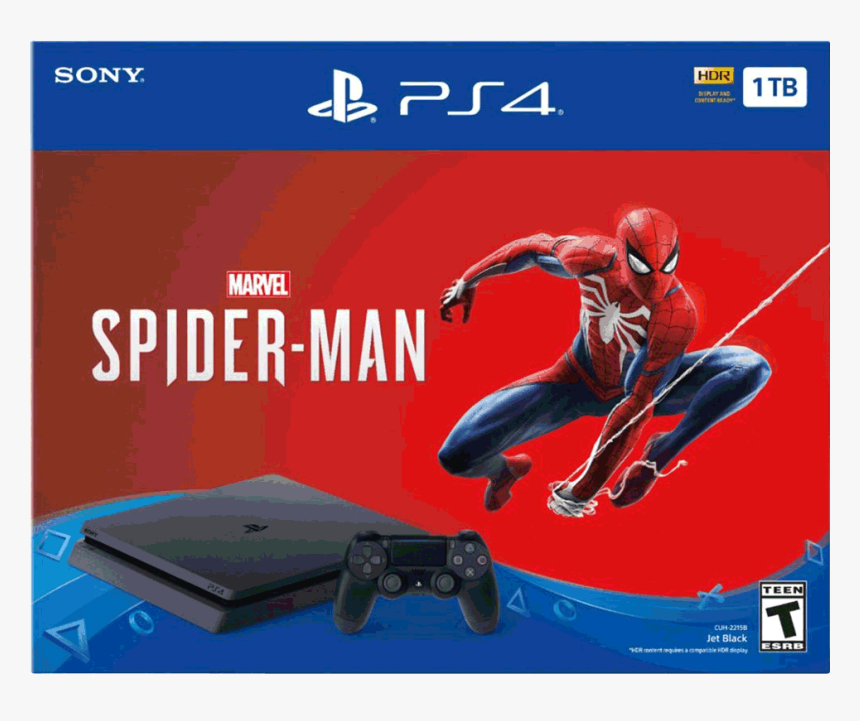 Ps4 1tb Unit R 2 Marvel"s Spider Man - Spider Man Ps4 Bundle, HD Png Download, Free Download