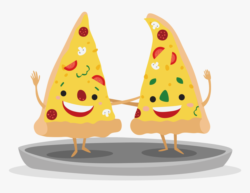 Cheese Pizza Cartoon - Italian Cuisine, HD Png Download, Free Download