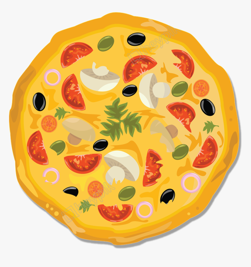 Hand Drawn Cartoon Pizza Decoration Vector - Free Vector Chef, HD Png Download, Free Download