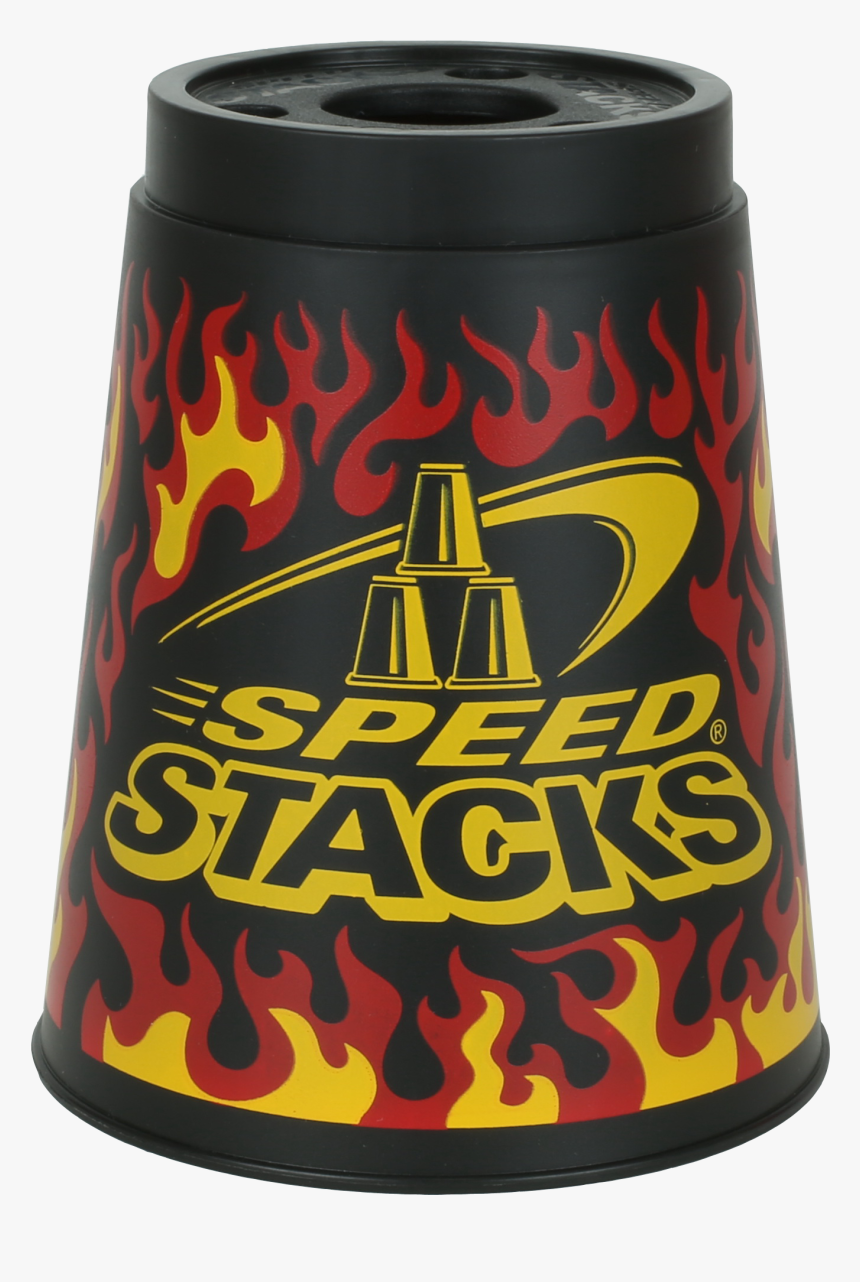 Black Flames St Cup - Black Speed Stacks Cups, HD Png Download, Free Download