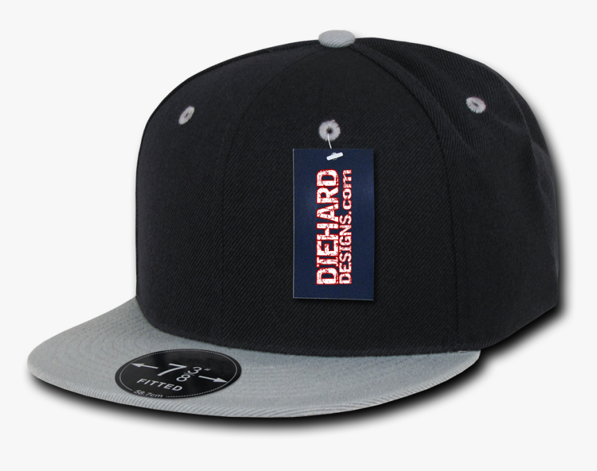 Decky Retro Fitted Blank Baseball Cap, Style Rp1, Black - Baseball Cap, HD Png Download, Free Download