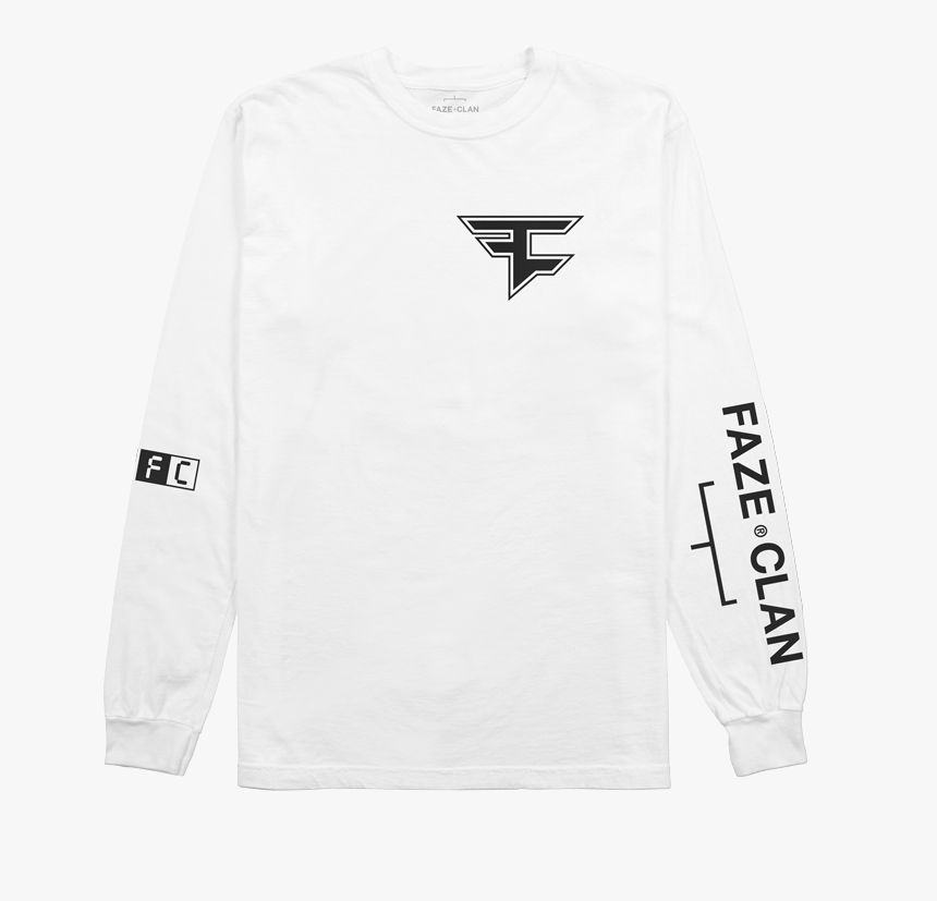 Faze Logo Black And White - Faze Clan White Shirt, HD Png Download, Free Download