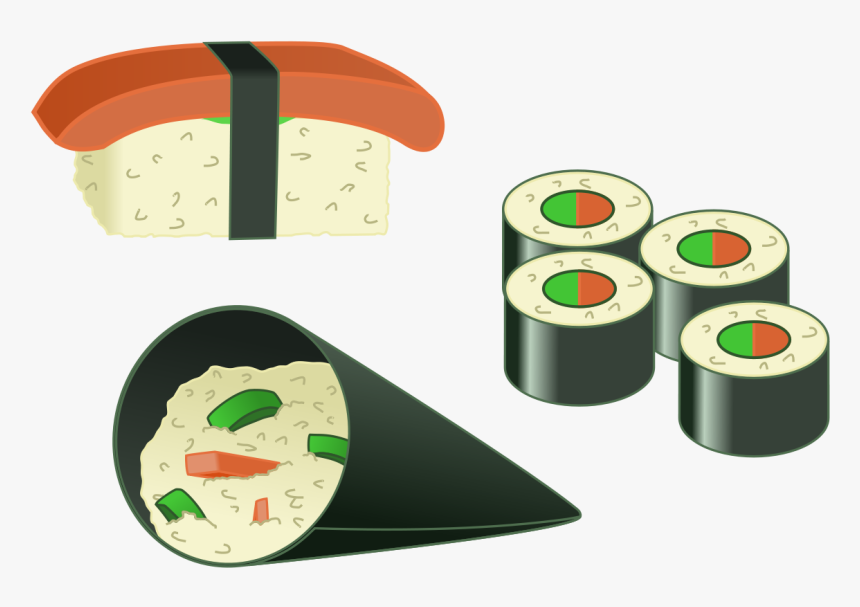 Cliparts For Free - Different Types Of Sushi, HD Png Download, Free Download