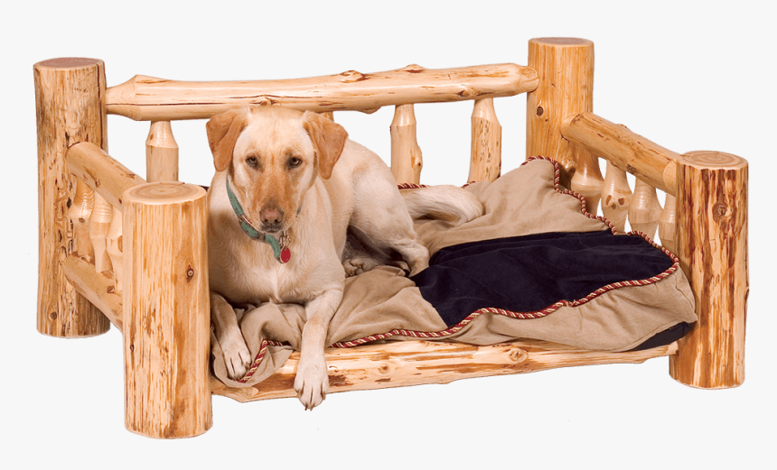 Cedar Log Dog Bed - Log Dog Bed, HD Png Download, Free Download