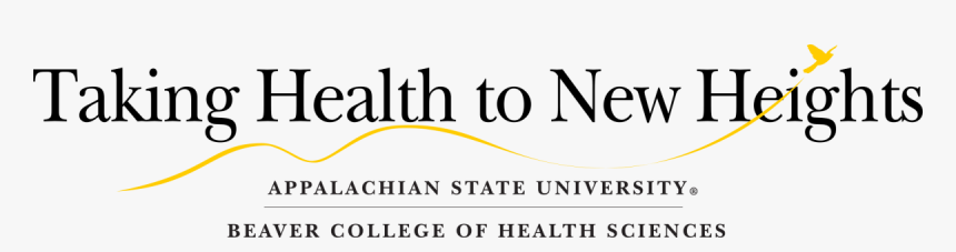 Taking Health To New Heights Title Mark With College - Appalachian State University Beaver College Of Health, HD Png Download, Free Download