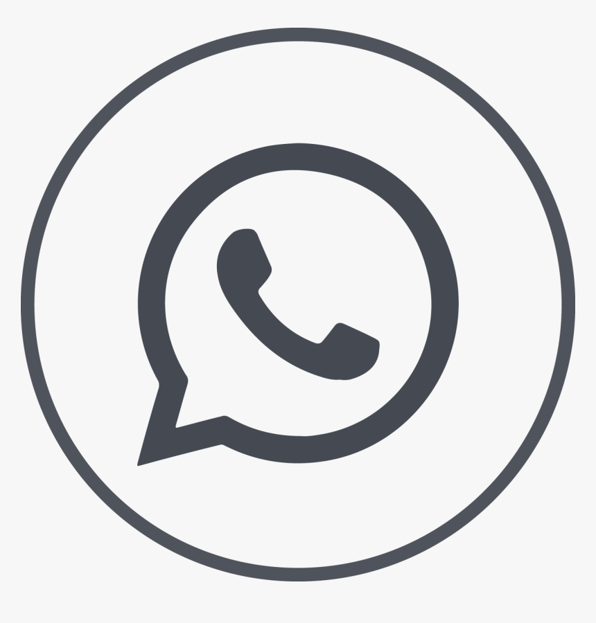 White Circle Whatsapp Icon - Logo Whatsapp Png, Transparent Png, Free Download