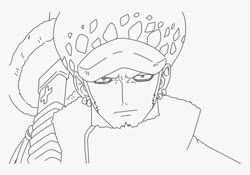 One Piece Law Lineart, HD Png Download, Free Download