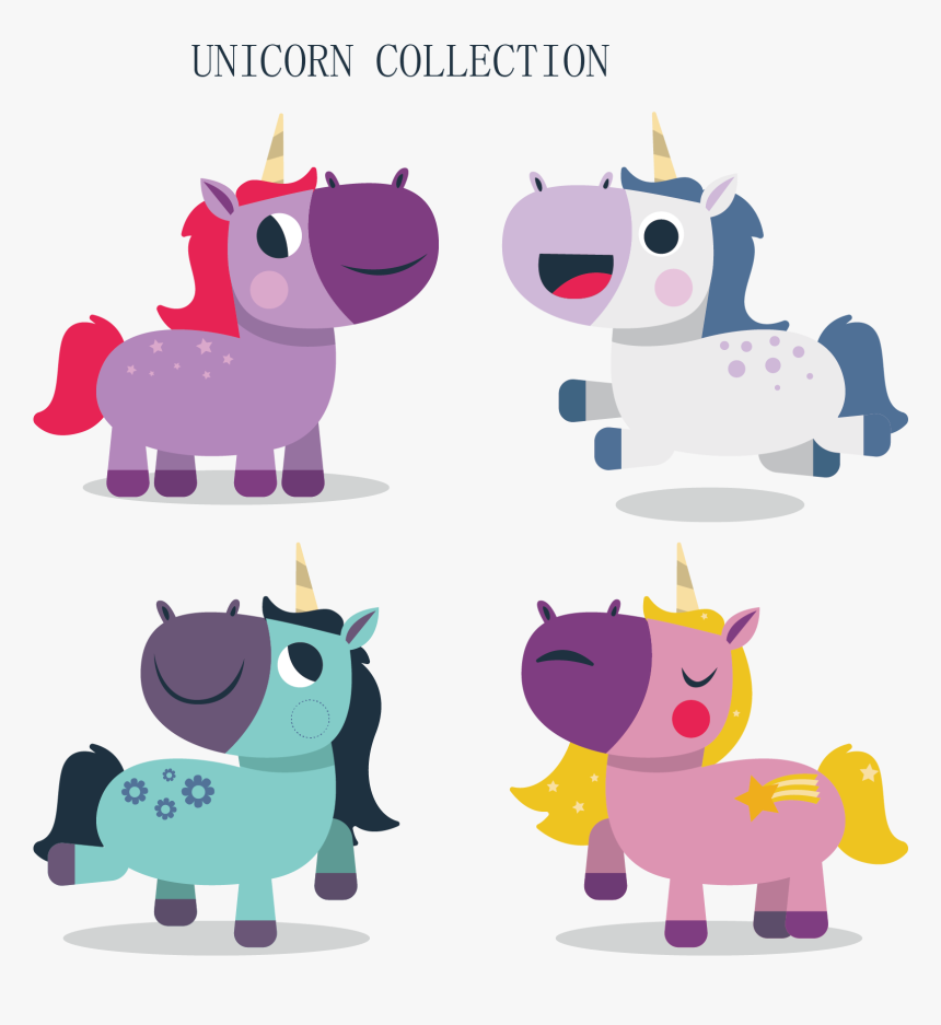 Euclidean Vector Drawing Unicorn Cartoon Free Transparent - Unicorn, HD Png Download, Free Download