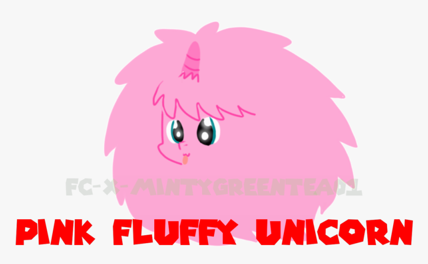 A Pink Fluffy Unicorn Vector By Fc X Mintygreentea01 - Cartoon, HD Png Download, Free Download