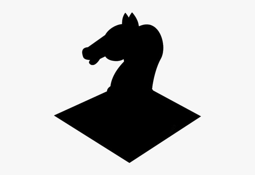 Knight Sketch Png, Transparent Chess Piece Picture - Silhouette, Png Download, Free Download