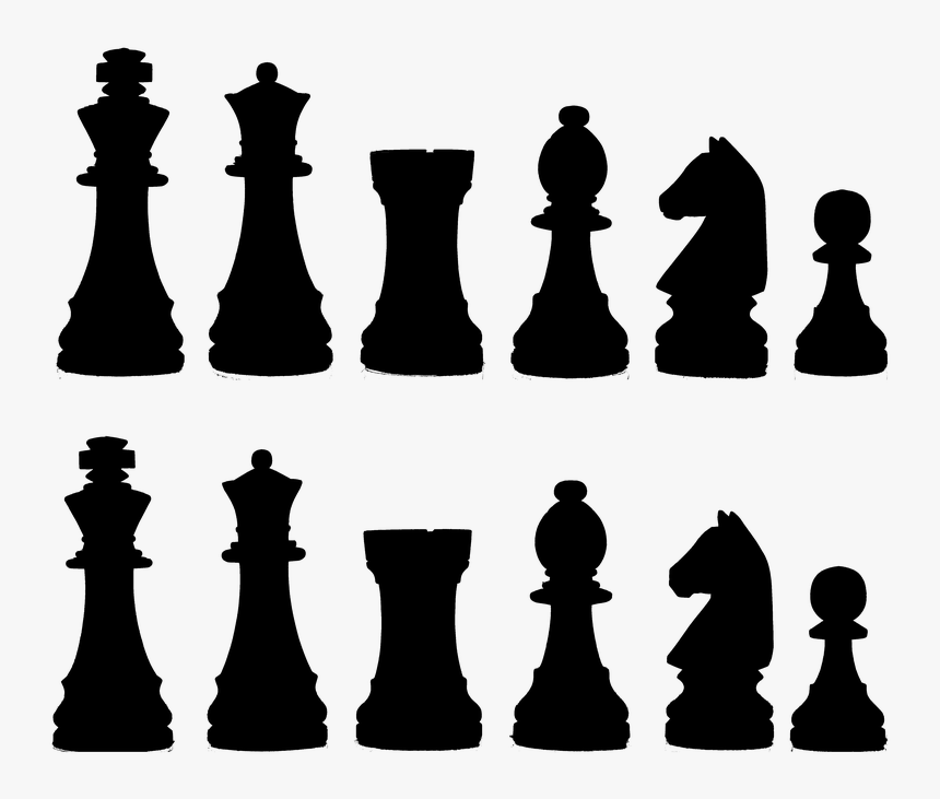 Silhouette, Chess, Game, Knight, Rook, Pawn, Queen - Chess Pieces Stock, HD Png Download, Free Download