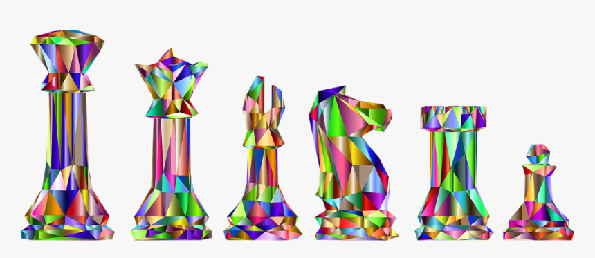 Chess, Game, Bishop, King, Knight, Pawn, Pieces, Play - Clip Art Chess Pieces Colorful, HD Png Download, Free Download