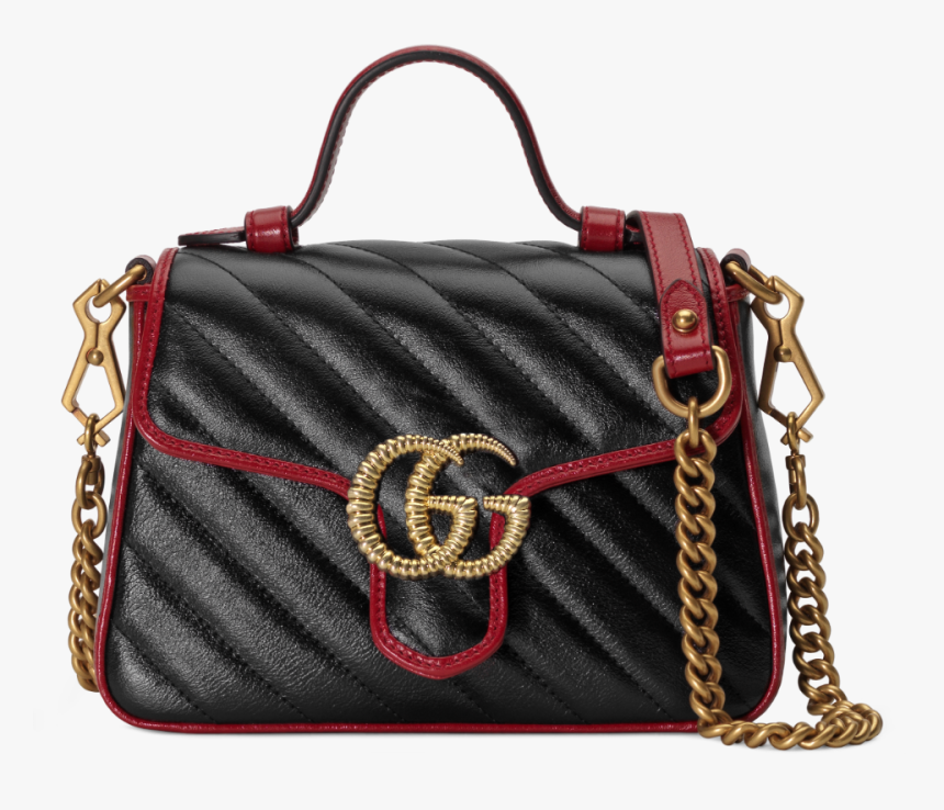 Gucci Gg Marmont Top Handle Bag, HD Png Download - kindpng