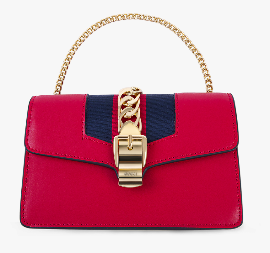 Gucci Sylvie Leather Red Chain Bag - Handbag, HD Png Download, Free Download