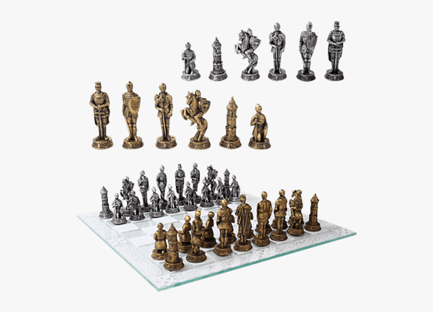 Clip Art Medieval Knights Cc By - Medieval Knights Chess Set, HD Png Download, Free Download