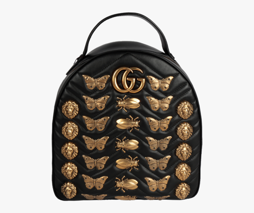 Gucci Marmont Gold Bug Backpack, HD Png Download, Free Download