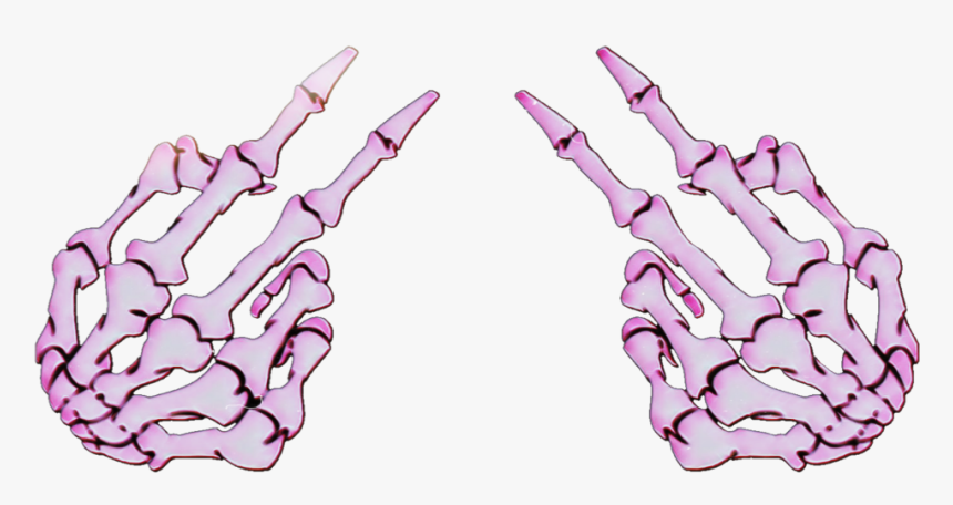 #pink #skeleton #hands #combat76 - Lacrosse Stick, HD Png Download, Free Download