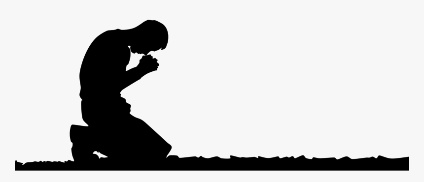 Clip Art Person Kneeling In Prayer - Kneeling Down To Pray, HD Png Download, Free Download