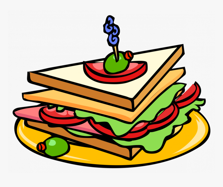 Sandwich Clipart Png - Clubhouse Sandwich Clip Art, Transparent Png, Free Download