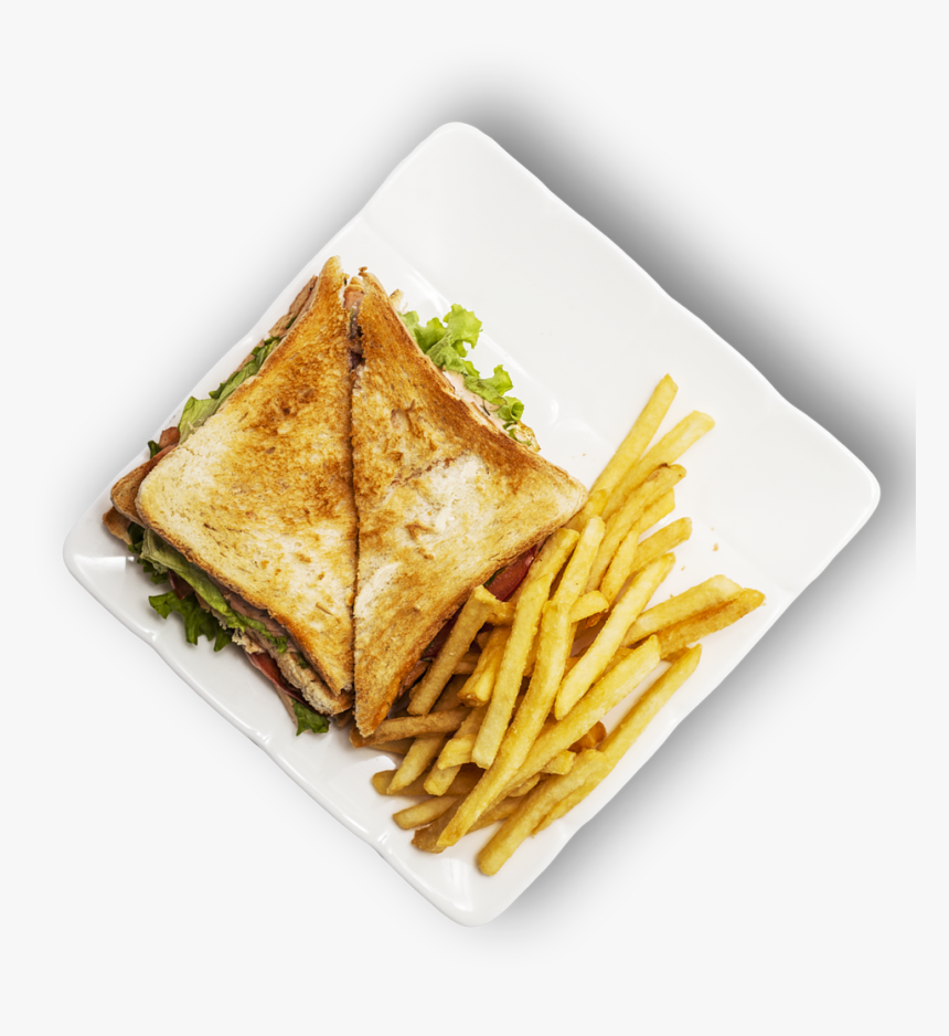 Club Sandwich And Fries Png, Transparent Png, Free Download