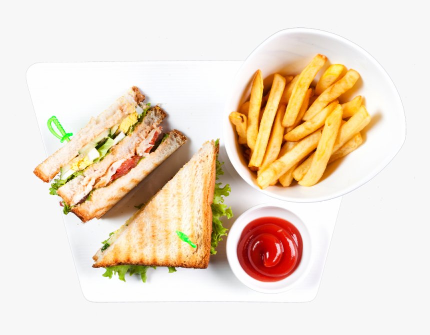Клаб Сэндвич Фри , Png Download - Club Sandwich With Fries, Transparent Png, Free Download