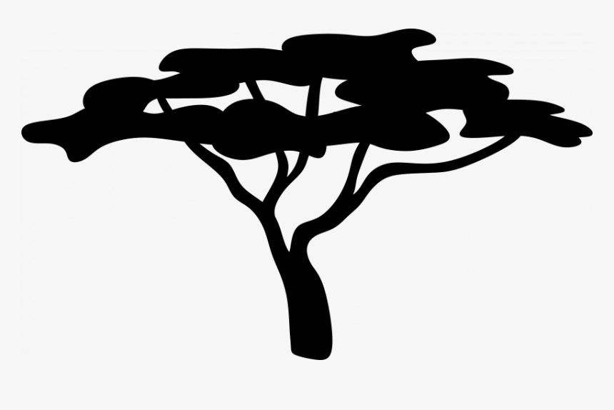 African Savannah Tree Silhouette, HD Png Download, Free Download