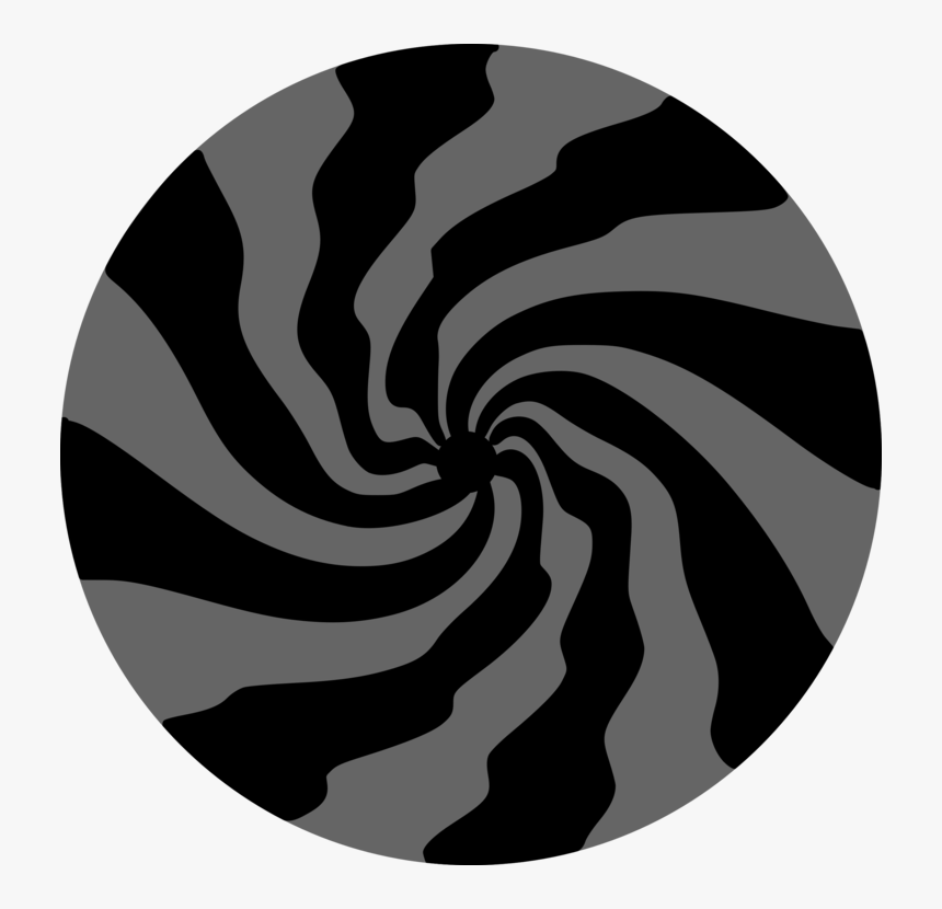 Spiral,circle,black And White - Illustration, HD Png Download, Free Download