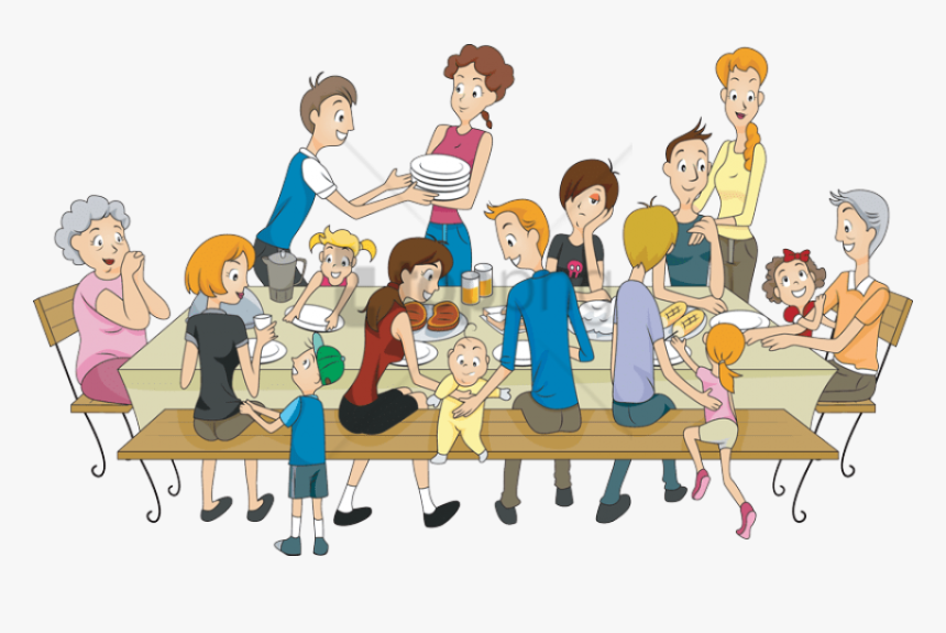 Social Group,animated Pictures,animation,clip Art,family - Family Reunion Clip Art, HD Png Download, Free Download