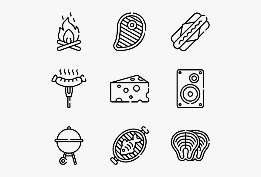 Bbq - Sausage Vector Icon, HD Png Download, Free Download