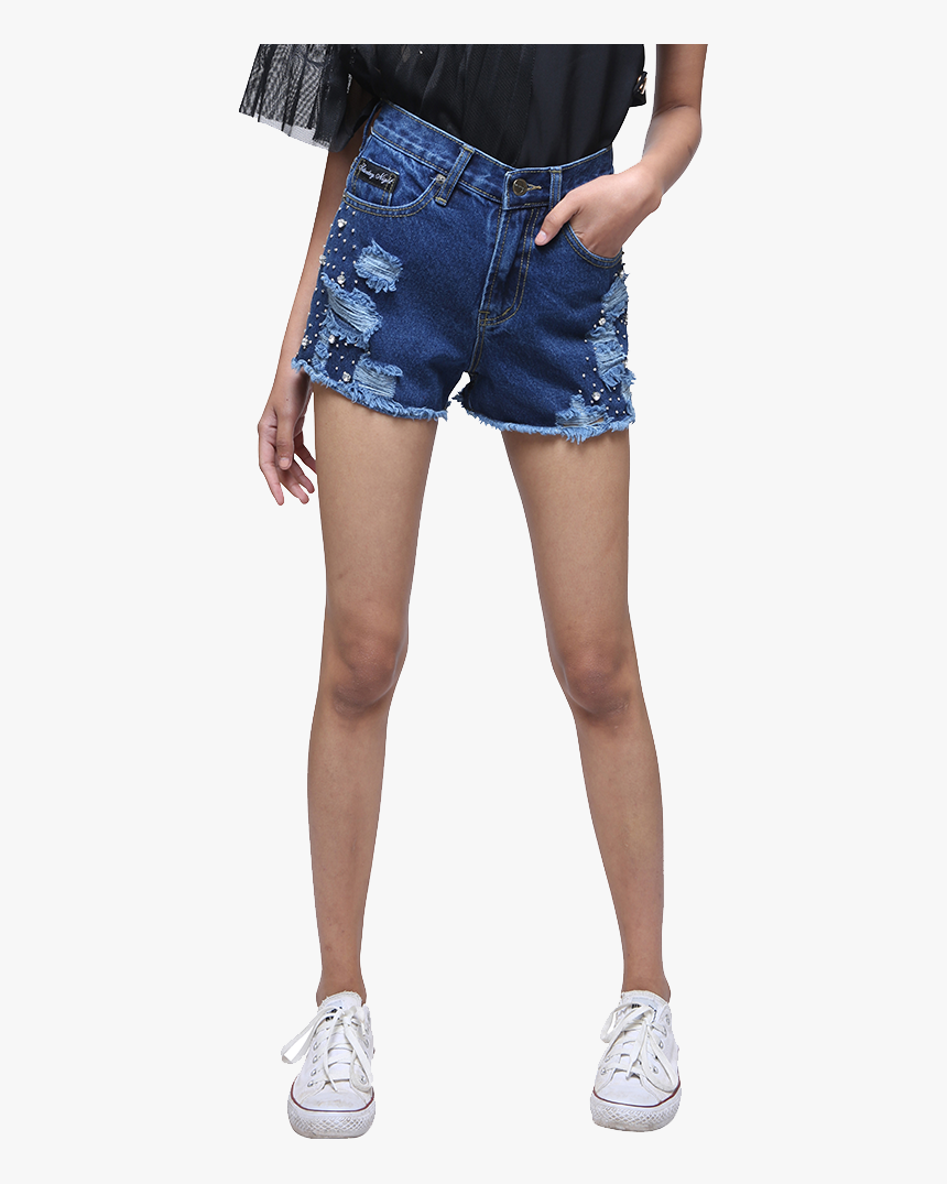 Summer Denim Shorts - Pocket, HD Png Download, Free Download