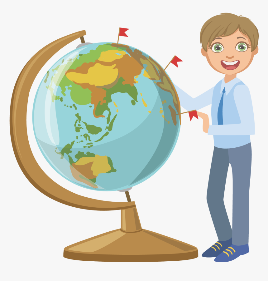 Geography Clipart Geography Class - Geography Class Cartoon, HD Png Download, Free Download