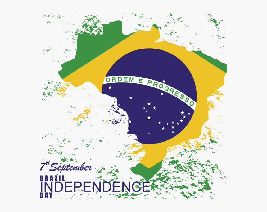 Brazil Vector Template - Flag Of Brazil, HD Png Download, Free Download