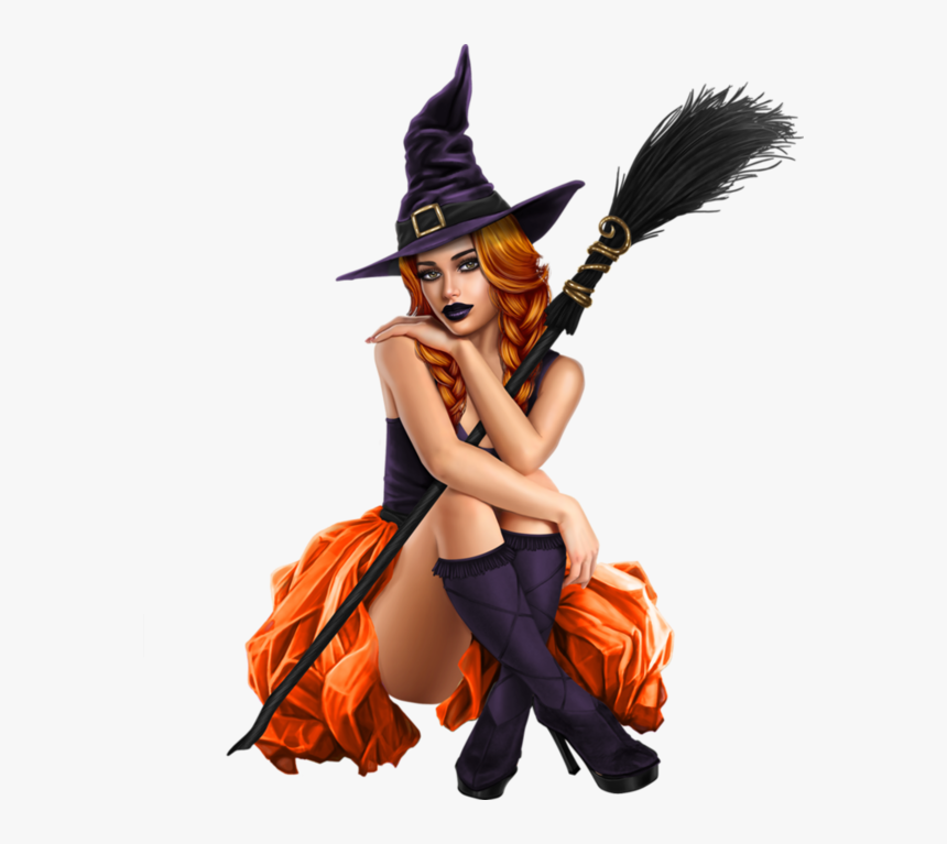 Halloween,femmes Witch Art - Portable Network Graphics, HD Png Download, Free Download