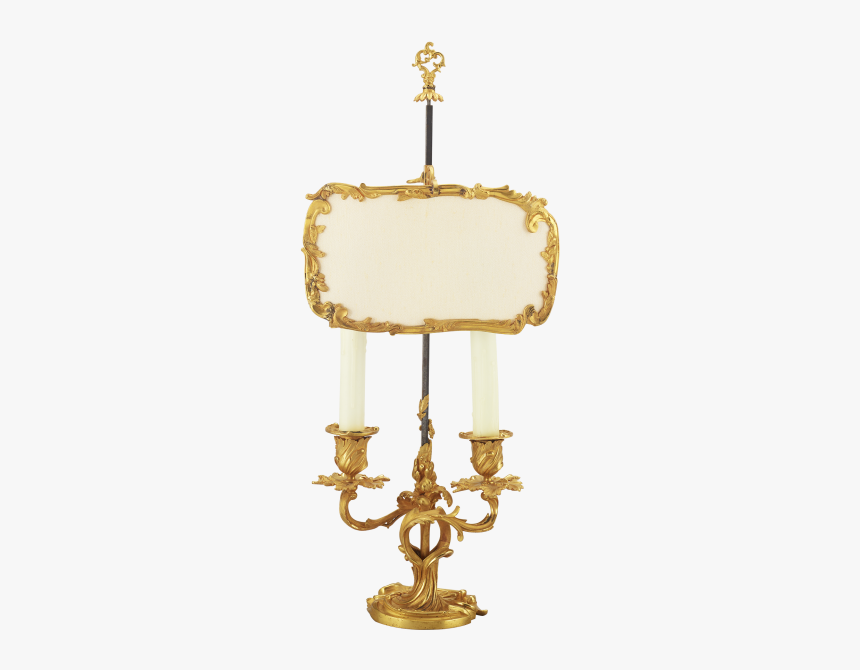 Single-candle Gold Painted Lamp - Chandelier, HD Png Download, Free Download