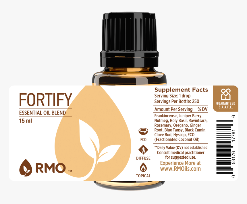 Fortify Label - Essential Oil Blend With Jasmine, HD Png Download, Free Download