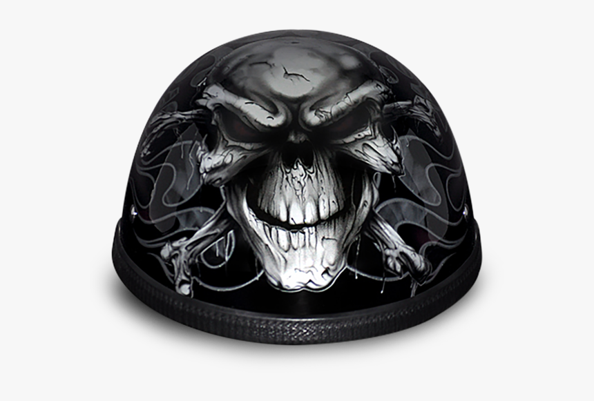 Eagle W/ Cross Bones Daytona Helmets - Motorcycle Helmet, HD Png Download, Free Download