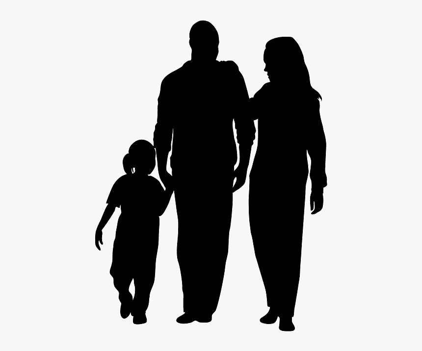 African American Family Silhouette, HD Png Download, Free Download