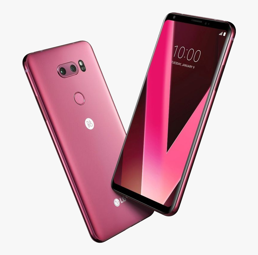 Lg Phone Png Photo - Lg V30+ Raspberry Rose, Transparent Png, Free Download