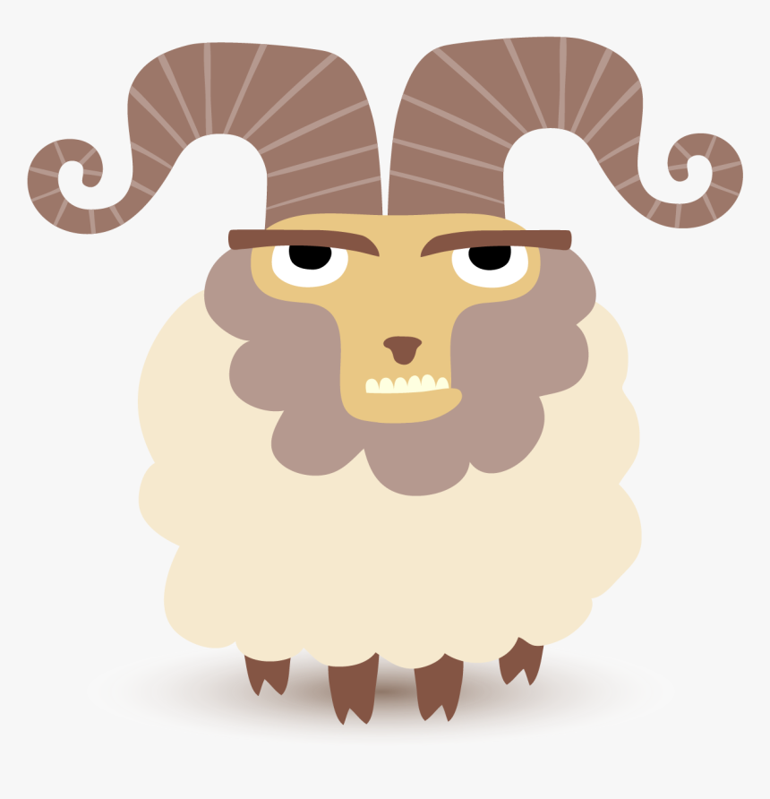 Goat Illustration Cute Lamb - Illustration, HD Png Download, Free Download
