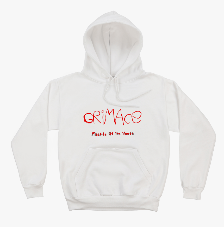 Grimace Misfits Of The Youth Hoodie White Hoodie - Hoodie, HD Png Download, Free Download