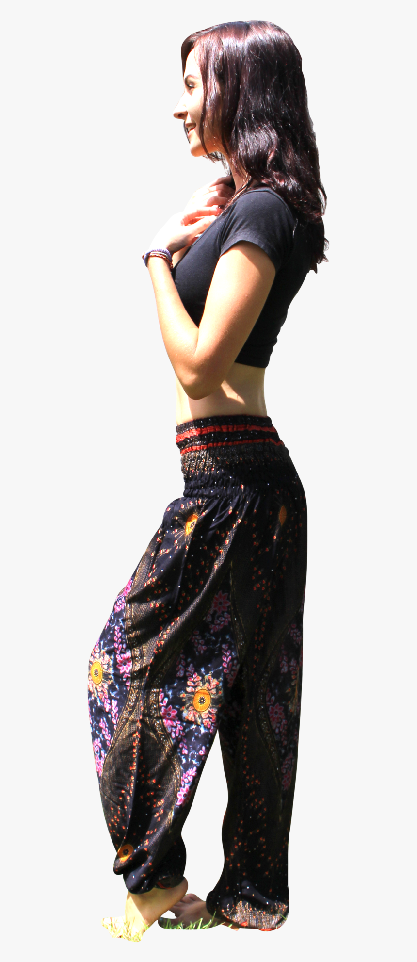 Petunia Peacock Harem Pants Bohemian Island - Photo Shoot, HD Png Download, Free Download