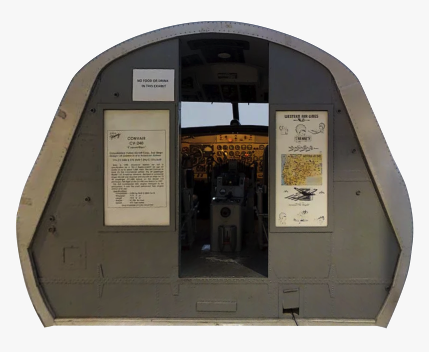 Convair 240 Cockpit - Aerospace Manufacturer, HD Png Download, Free Download