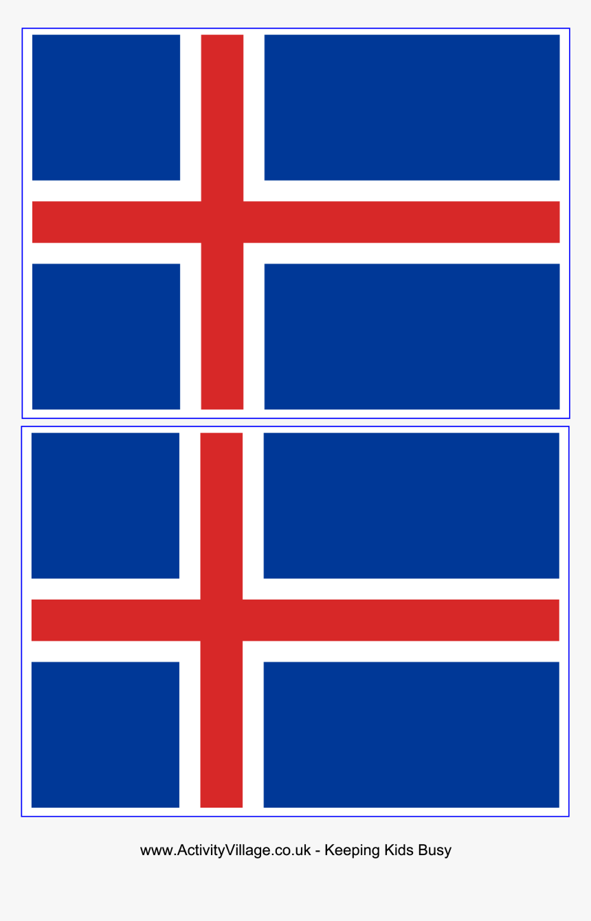 Iceland Flag Main Image - Flags Of Europe Colouring Pages Free, HD Png Download, Free Download