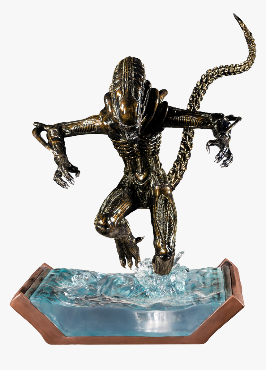 Brown Alien Warrior Water Attack 1/6th Scale Diorama - Statue Alien, HD Png Download, Free Download
