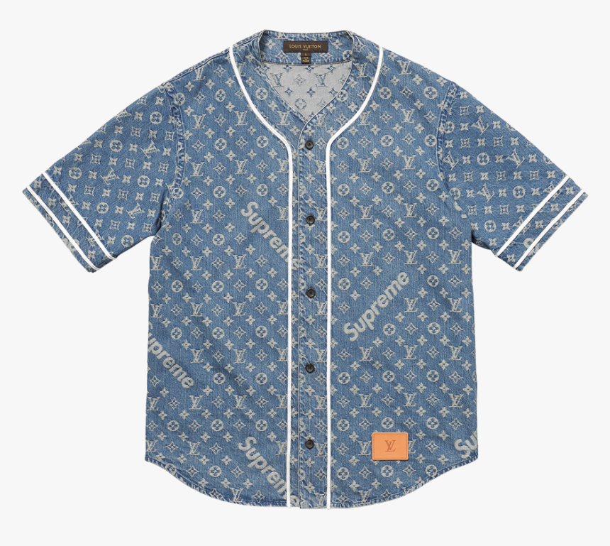 Supreme Vuitton Baseball Jersey - Louis Vuitton Supreme Jacket, Png Download - kindpng